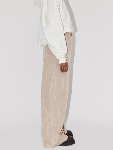 Wide leg Pantaloni 'Katharina' de la LeGer by Lena Gercke pe bej