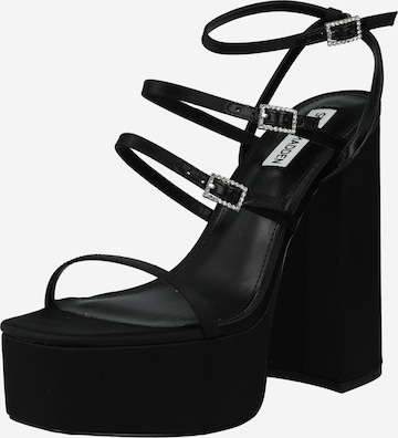 STEVE MADDEN - Sandálias com tiras 'Elavator' em preto: frente