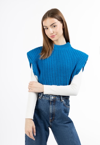 MYMO - Pullover em azul: frente