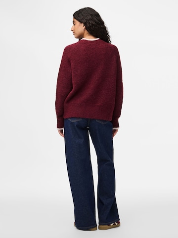 Pull-over 'PCIVY' PIECES en rouge