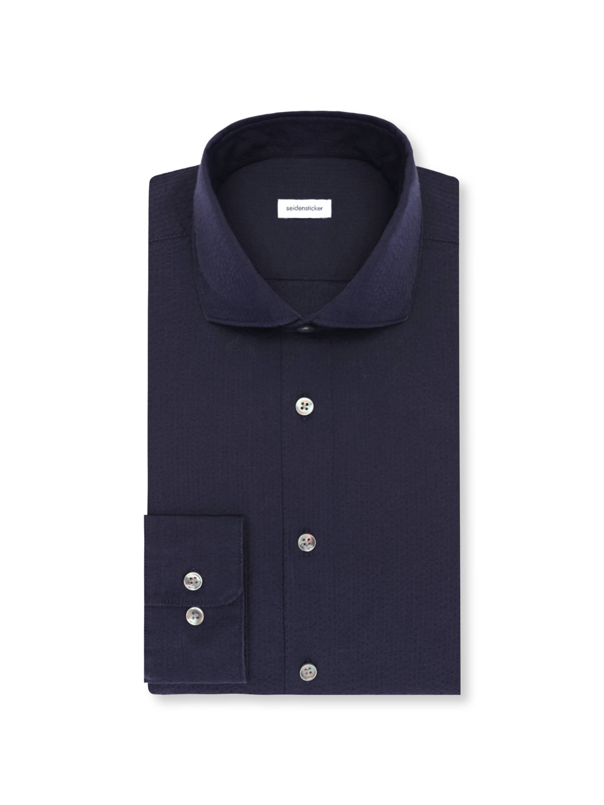 SEIDENSTICKER Slim fit Button Up Shirt in Blue