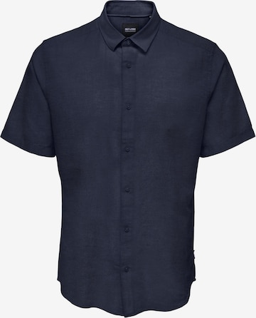 Only & Sons Slim fit Button Up Shirt 'CAIDEN' in Blue: front