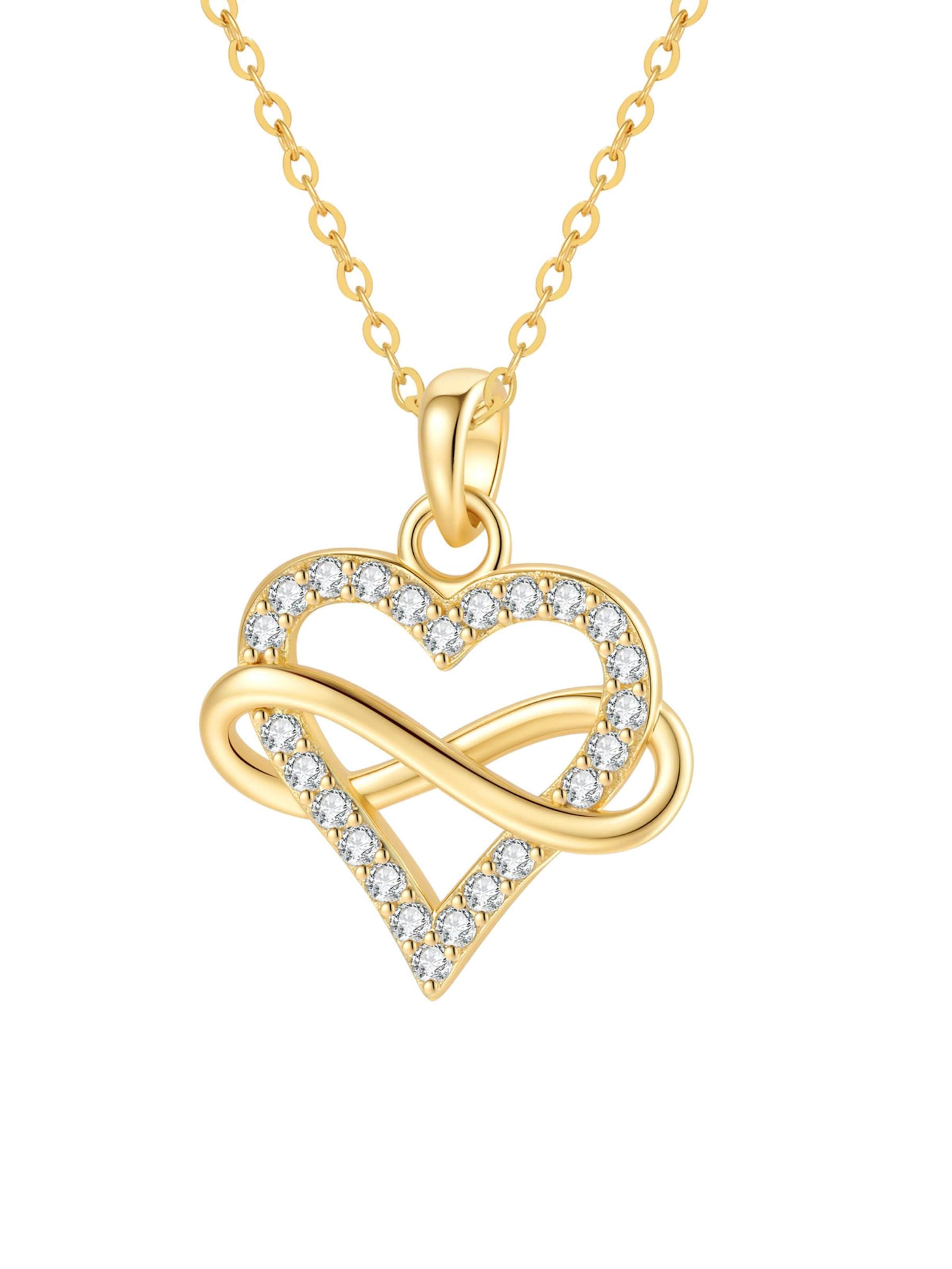 Hey Happiness Ketting 'Dainty Endless Love' in Goud