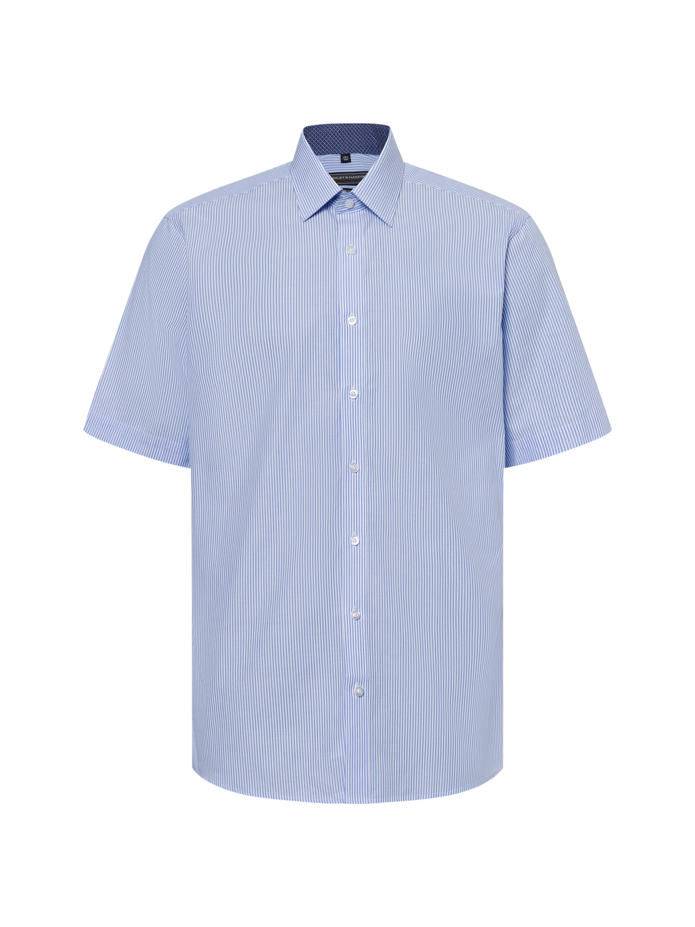 Finshley & Harding Hemd 'Easy Care' in Blau: Vorderseite