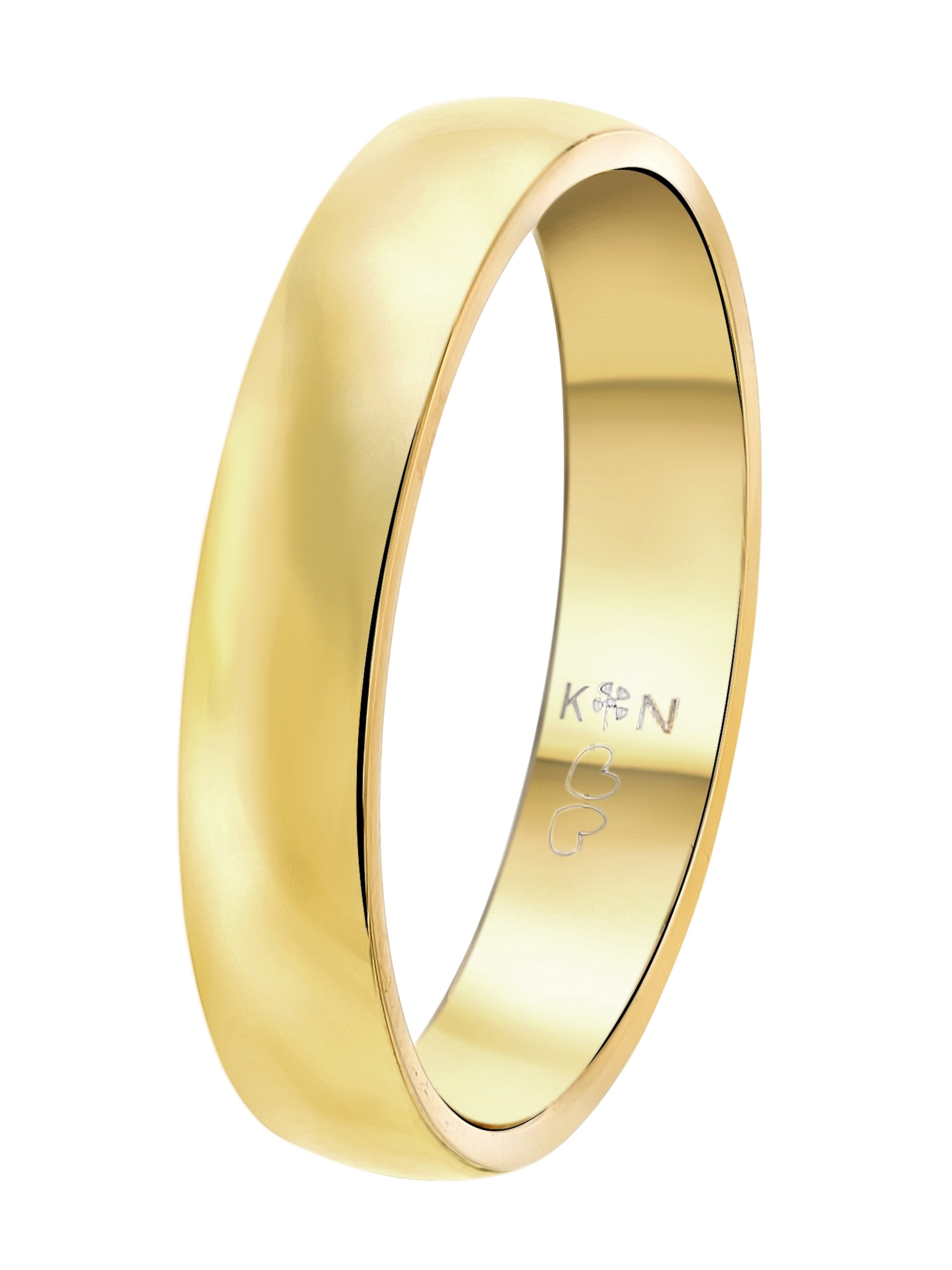 Lucardi Ring in Goud: voorkant