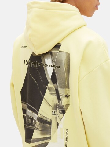 TOM TAILOR DENIM Sweatshirt in Yellow