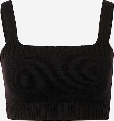 florence by mills exclusive for ABOUT YOU Tops en tricot 'Spruce Up' en noir, Vue avec produit