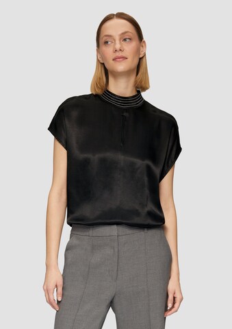s.Oliver BLACK LABEL Bluse in Schwarz: Vorderseite