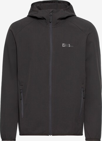 JACK WOLFSKIN Athletic Jacket in Brown: front