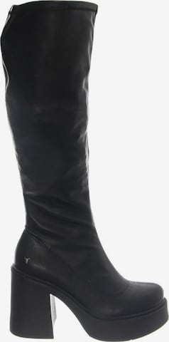 Stivale 'GOODBYE BLACK DRESS STRETCH PU' di Windsor Smith in nero: frontale