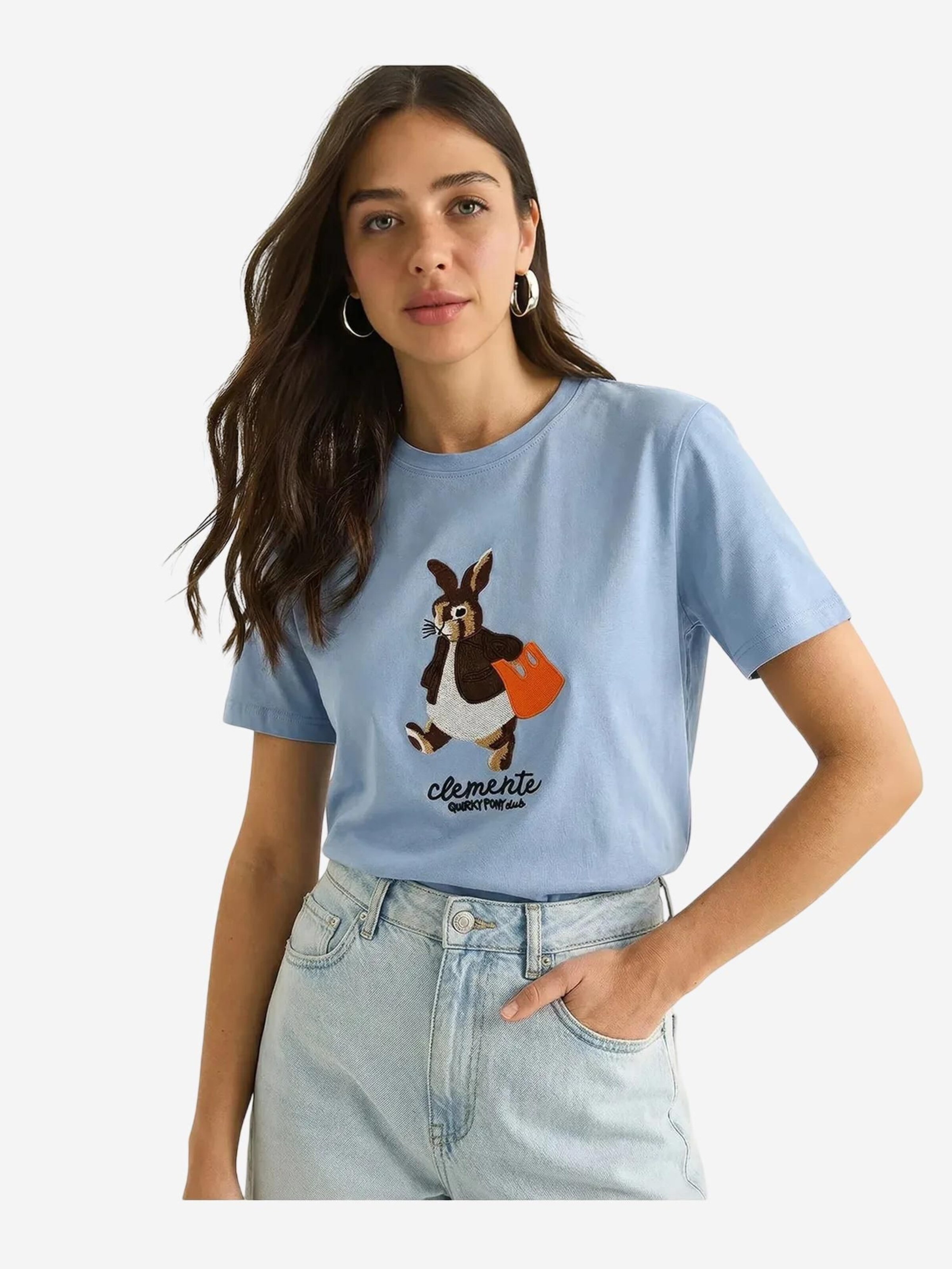 Bianco Lucci T-Shirts in Blau: Vorderseite