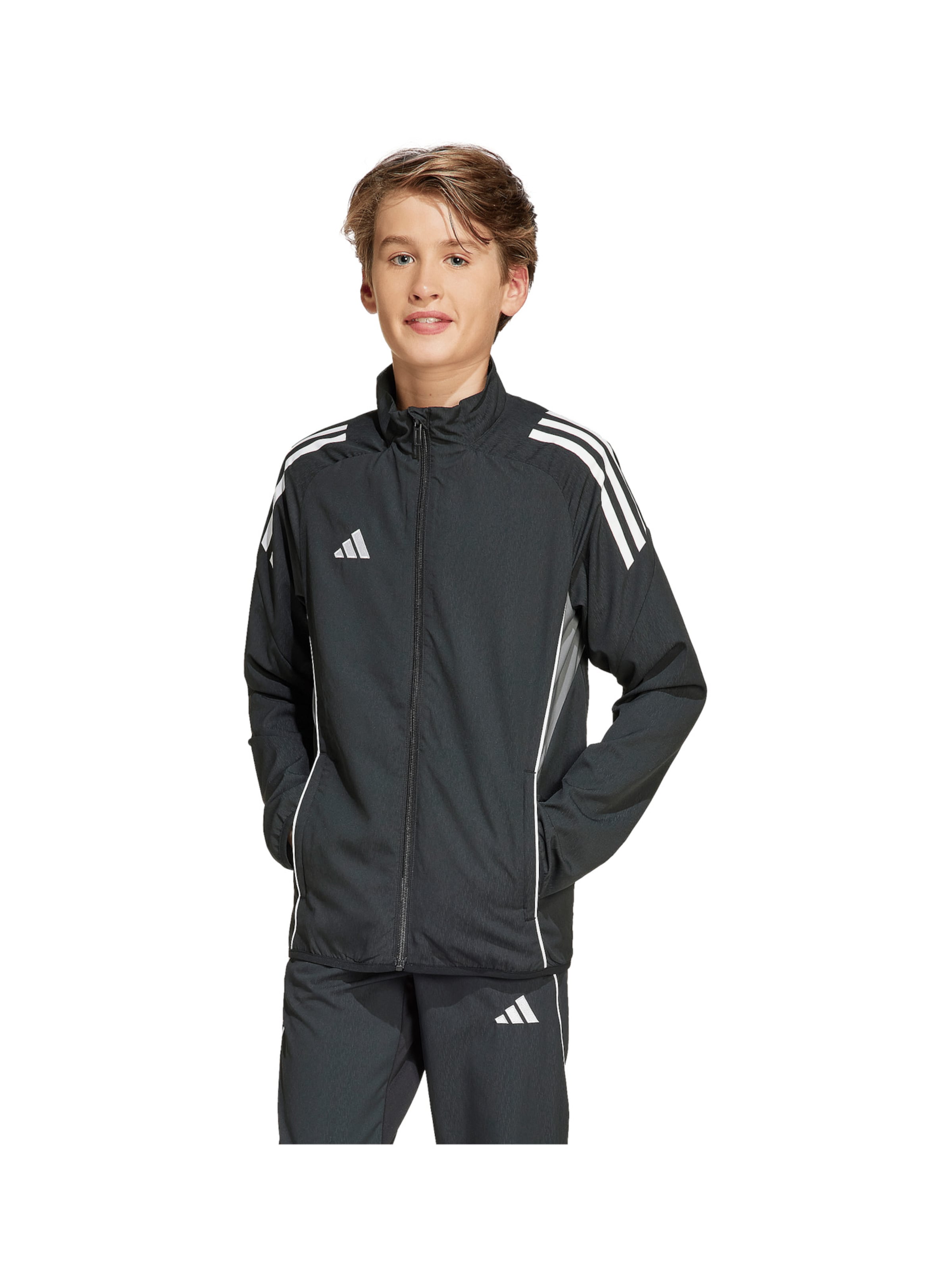 Geacă sport de la ADIDAS PERFORMANCE pe negru: față