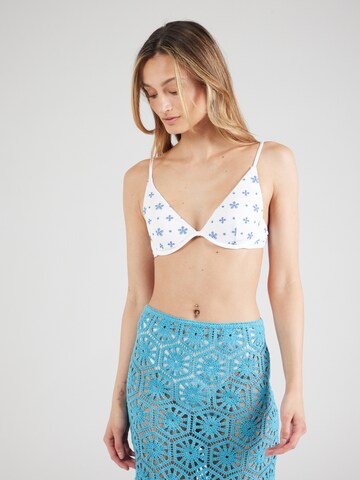 HOLLISTER Triangel Bikinitop in Wit: voorkant