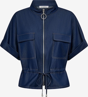 co'couture Vest ' TerryCC ' in Blau: Vorderseite