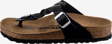 BIRKENSTOCK Босоножки через палец 'Gizeh' в Черный