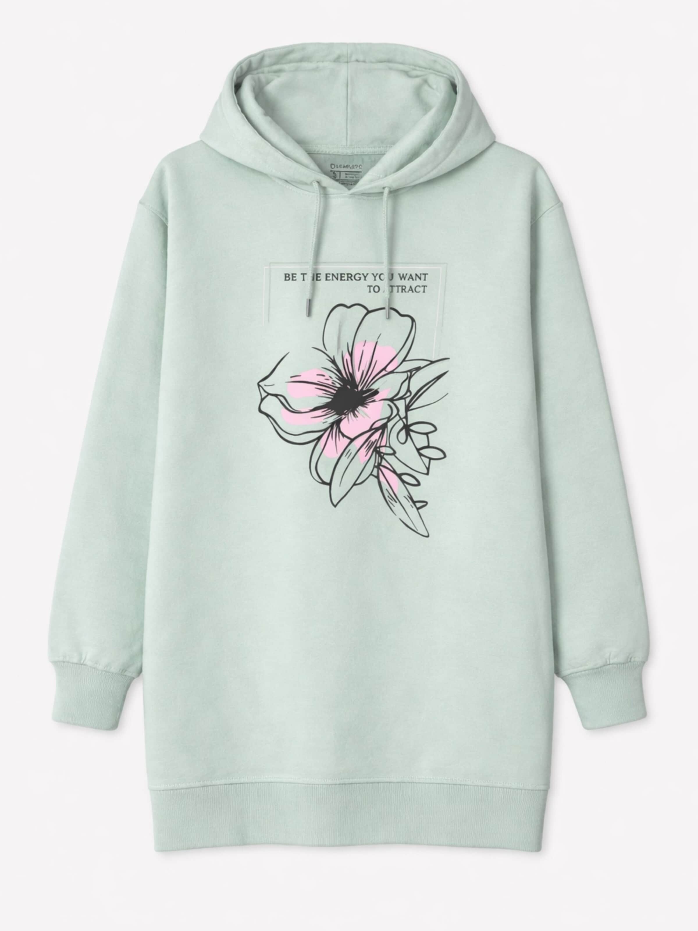 Abito 'Leafletic Women’s Lounge Hoodie Jacket' di LEAFLETIC in verde: frontale