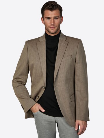 PIERRE CARDIN Slim fit Business blazer 'Grant' in Brown: front