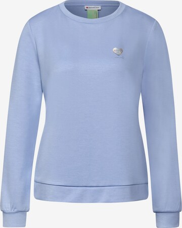 STREET ONE Sweatshirt in Blue: front