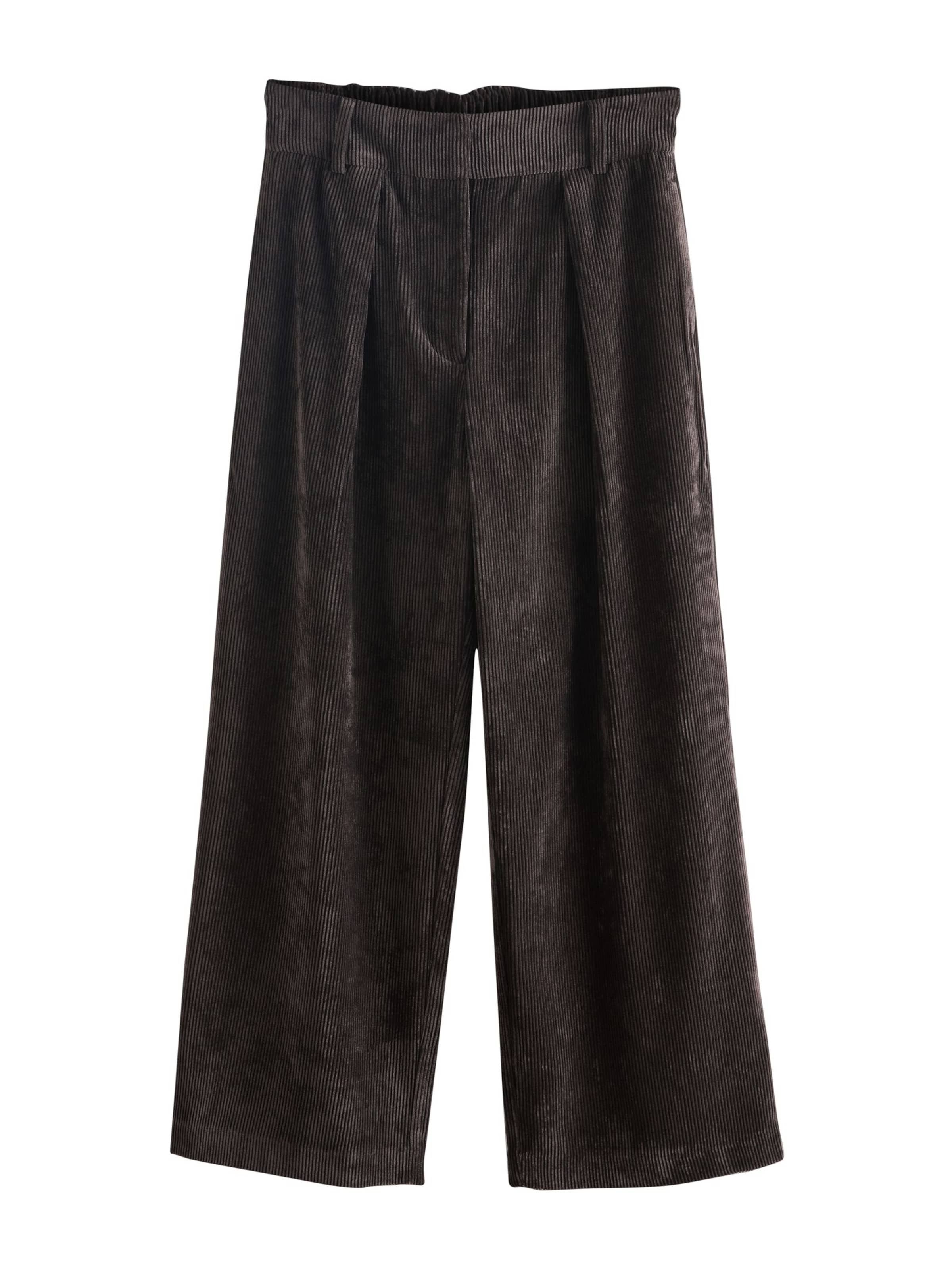 Next Bő szár Élére vasalt nadrágok - barna: elől