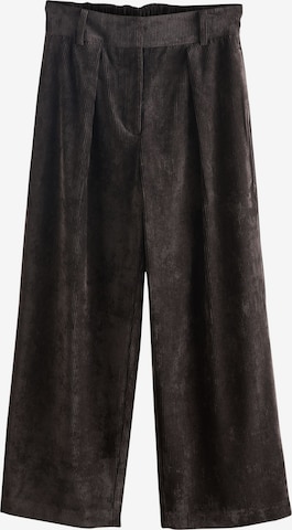 Next Широкий Брюки со складками в Коричневый: спереди