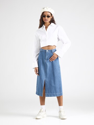 KnowledgeCotton Apparel Skirt in Blue