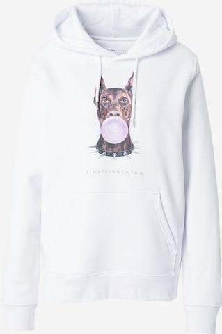 EINSTEIN & NEWTON Sweatshirt 'Bubble Dog' i vit: framsida