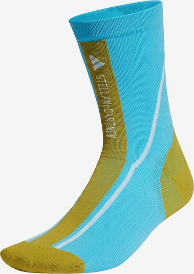 ADIDAS BY STELLA MCCARTNEY Chaussettes de sport en bleu néon / bleu pastel / olive, Vue avec produit