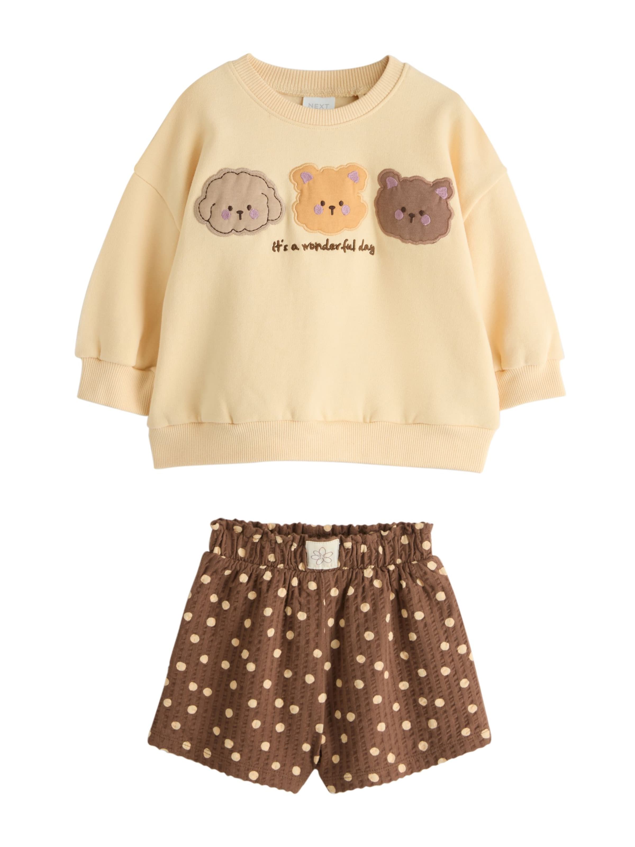 Set di Next in marrone: frontale