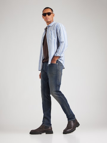 mėlyna G-STAR Prigludęs Džinsai '3301'