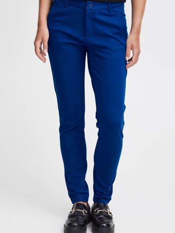 Fransa - Slimfit Pantalón chino 'LANO' en azul: frente