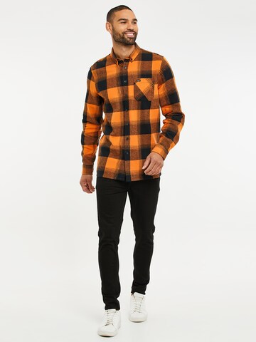 Threadbare Regular Fit Hemd 'Franco' in Orange