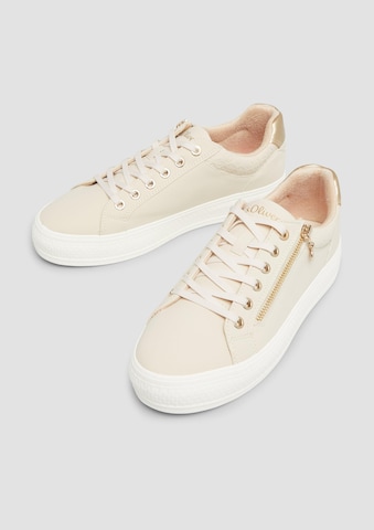 s.Oliver Platform trainers in Beige