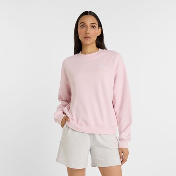 new balance Sweatshirt 'Essentials' in Pink: Vorderseite