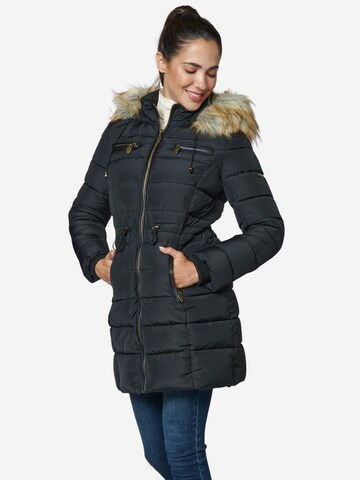 KOROSHI Zimní bunda – černá: přední strana