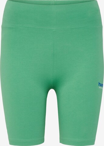 Hummel Skinny Workout Pants 'Cameron' in Green: front