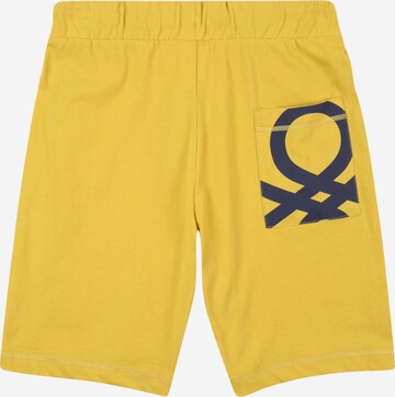 UNITED COLORS OF BENETTON Regular Pants in Yellow