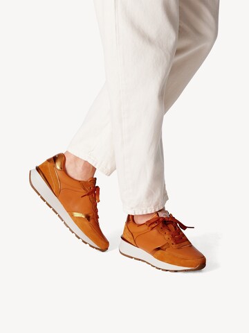Tamaris Platform trainers in Orange