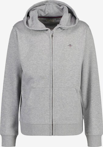 Veste de survêtement GANT en gris : devant