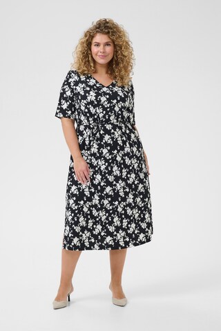 KAFFE CURVE Kleid 'Ivena' in Schwarz: Vorderseite