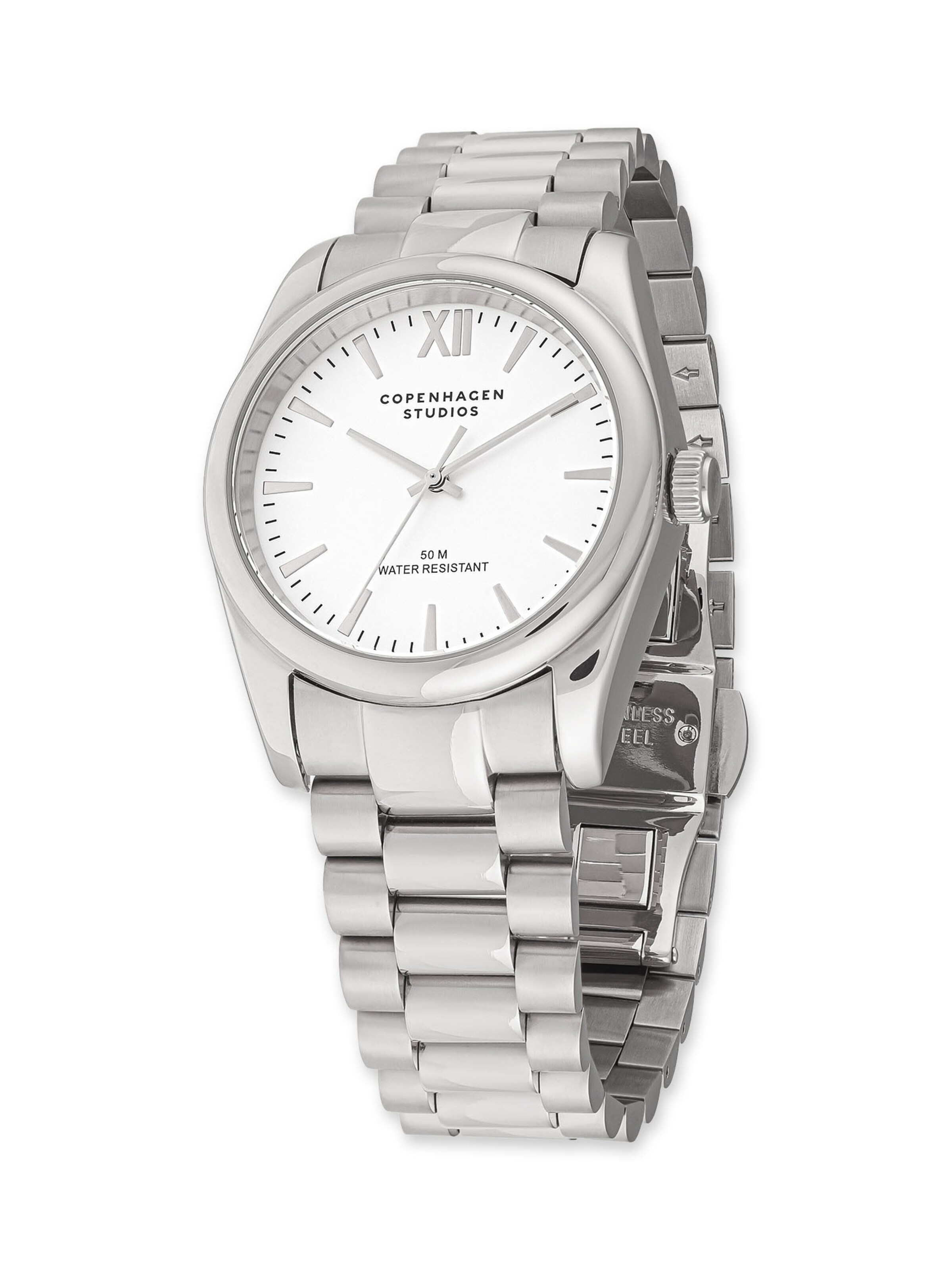 Montre à affichage analogique Copenhagen Studios en argent