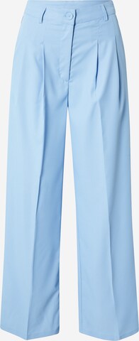 SISTERS POINT Pleat-Front Pants 'VIGNA' in Blue: front
