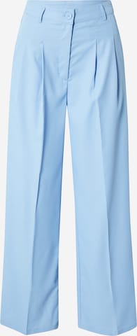 SISTERS POINT Regular Pleat-Front Pants 'VIGNA' in Blue: front