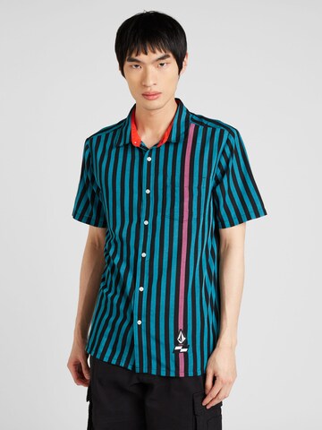 Regular fit Camicia 'SCHROFF X VOLCOM' di Volcom in verde: frontale