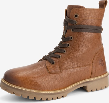 Travelin Snørestøvler 'Trongsberg' i brun: forside