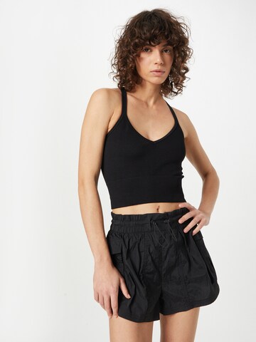 Cotton On Sports Top in Black: front