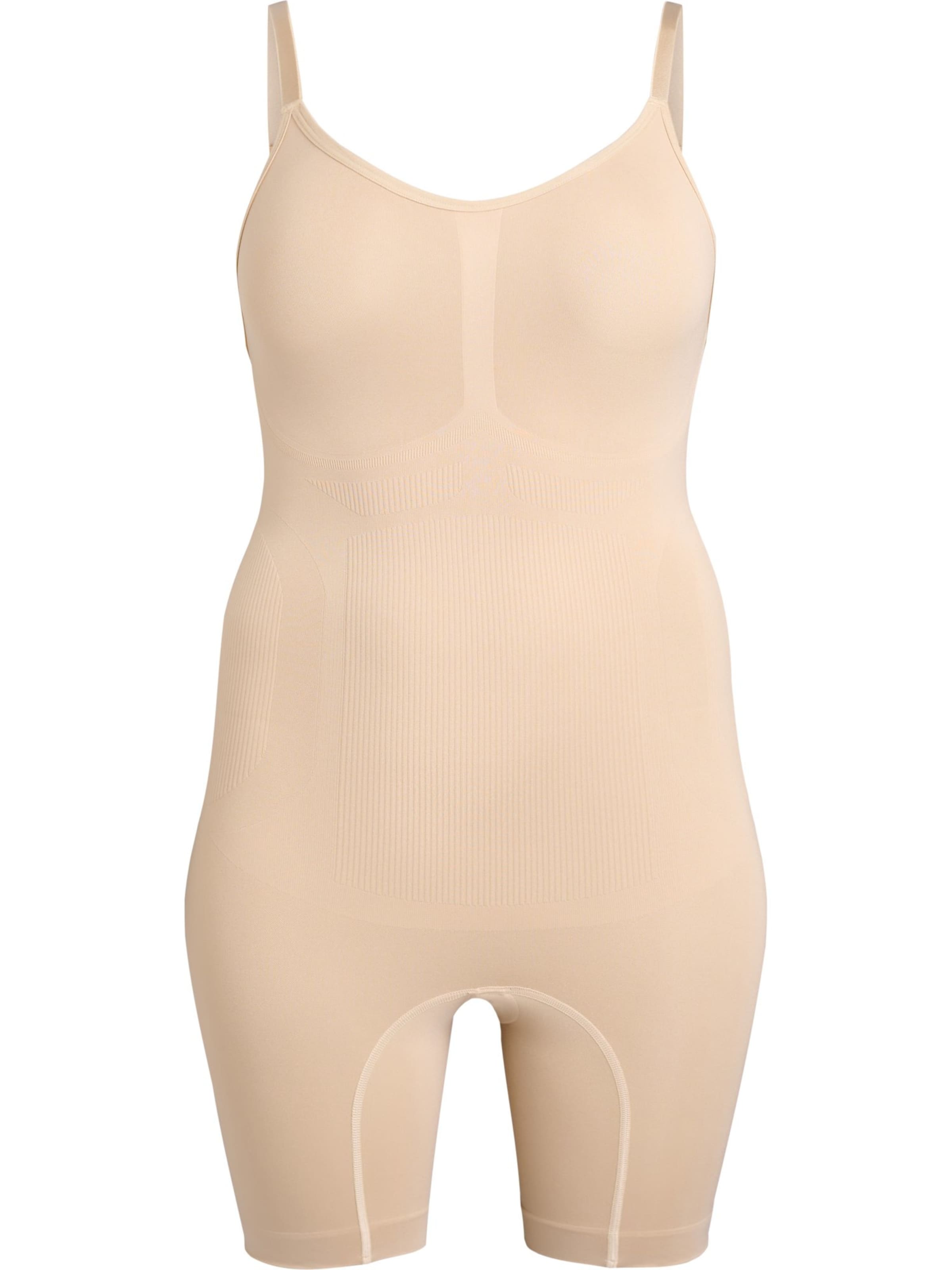 Devoted by Zizzi Shapingbody i beige: forside