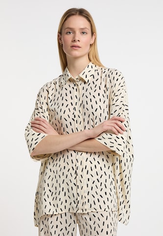 DreiMaster Klassik Blouse in Beige: voorkant