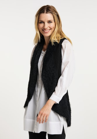 usha FESTIVAL Knit cardigan in Black: front