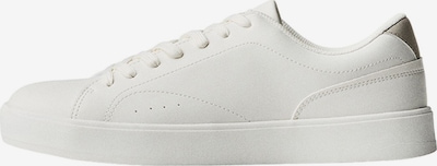 Bershka Trampki niskie w kolorze ciemny beż / białym, Podgląd produktu