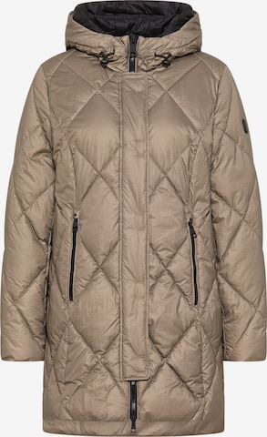 Barbara Lebek Between-Seasons Coat in Beige: front